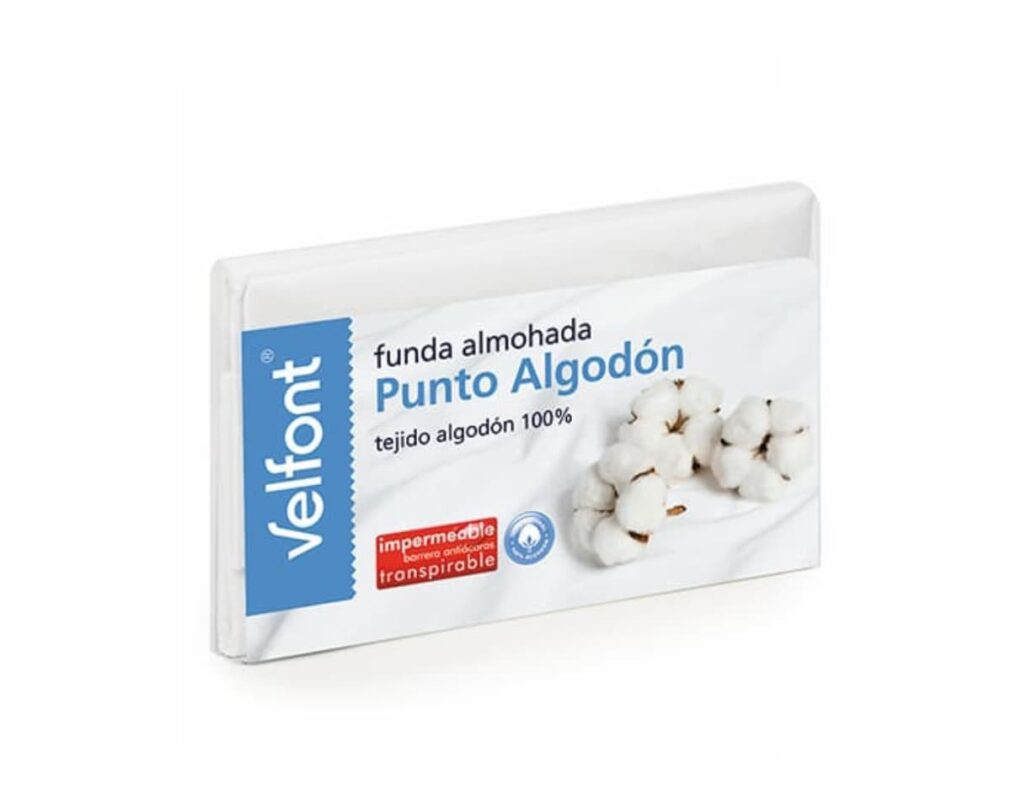 Funda Almohada PUNTO ALGODÓN IMP. TRANSPIRABLE